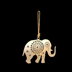 COLGANTE ELEFANTE PLATEADO GRANDE '502147'