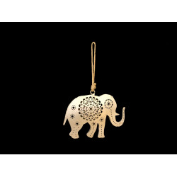 COLGANTE ELEFANTE PLATEADO GRANDE '502147'