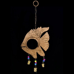 COLGANTE ESPEJO DE METAL PEZ "B" '19684 C'