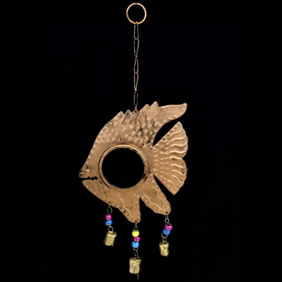 COLGANTE ESPEJO DE METAL PEZ "B" '19684 C'