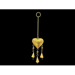 COLGANTE CORAZON GORDO DORADO 'RD216'