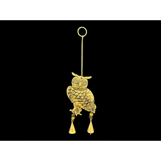 COLGANTE BUHO GRANDE DORADO 'RD108'