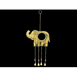 COLGANTE ELEFANTE CON ESPEJO DORADO 'RD105'