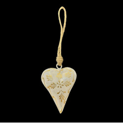 COLGANTE CORAZON BLANCO '18816 W'