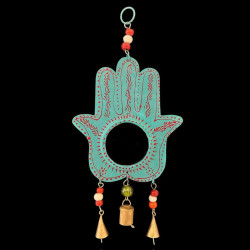 COLGANTE MANO DE FATIMA CON ESPEJO TURQUESA '29153 TQ'