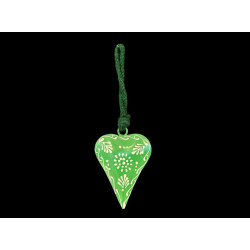 COLGANTE CORAZON VERDE '18816 G'