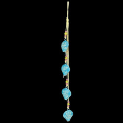 TIRA X4 CAMPANAS TURQUESA HEART SHAPE '19624'