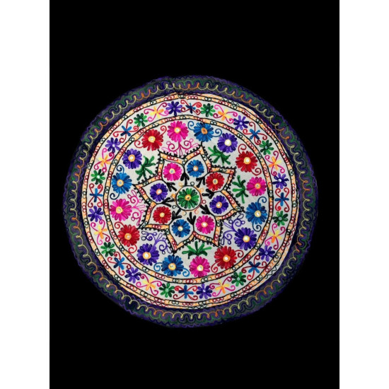 TAPIZ BORDADO REDONDO