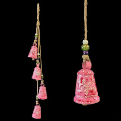 TIRA X4 CAMPANAS ROSA GRANDES '21699'