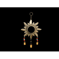 COLGANTE ESPEJO SOL CON RAYOS PLATA '20382 S'