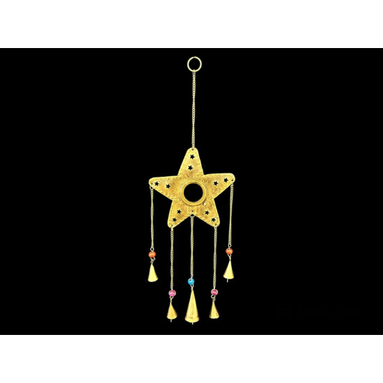 COLGANTE ESTRELLA CON ESPEJO ORO 'AT-RD14'