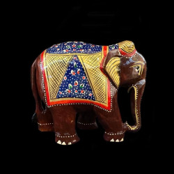 ELEFANTE DE MADERA PINTADO XL 'SM232'