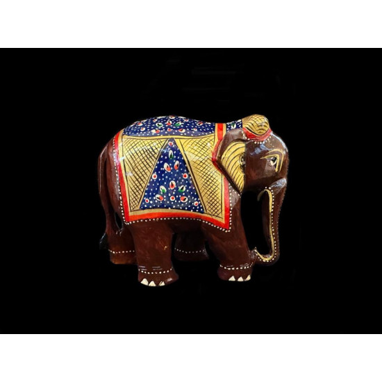 ELEFANTE DE MADERA PINTADO XL 'SM232'