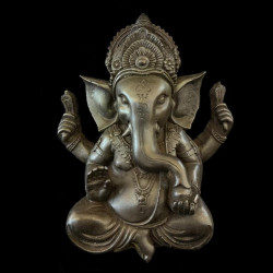 GANESHA NEGRA 27CM 'SM19'