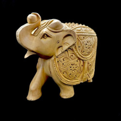 ELEFANTE TALLADO DE MADERA XL 'E105'
