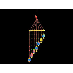 COLGANTE BAMBOO CAMPANITAS ESCALERA X7 'SAM6'