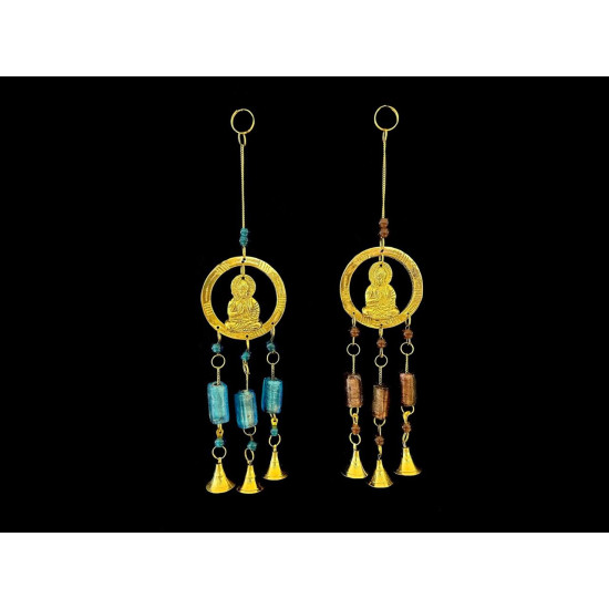 COLGANTE BRONCE BUDA CON VITRO 'SAM61'