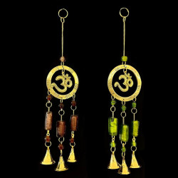 COLGANTE BRONCE OM CON VITRO 'SAM61'