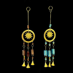 COLGANTE BRONCE SOL CON VITRO 'SAM61'