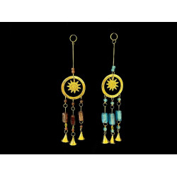 COLGANTE BRONCE SOL CON VITRO 'SAM61'