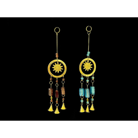 COLGANTE BRONCE SOL CON VITRO 'SAM61'