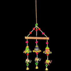 COLGANTE BAMBOO CAMPANA+ELEFANTE X3 'SAM4'