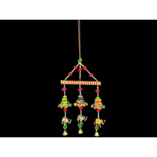 COLGANTE BAMBOO CAMPANA+ELEFANTE X3 'SAM4'