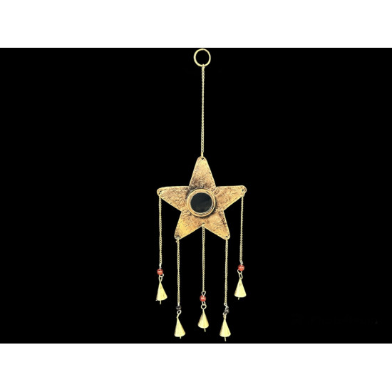 COLGANTE ESTRELLA CON ESPEJO COBRE 'RD14'