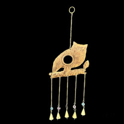 COLGANTE BUHO CON ESPEJO CHICO COBRE 'RD15'