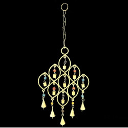 COLGANTE LAMADOR AROS CHICO DORADO 'RD18'