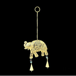 COLGANTE ELEFANTE DORADO 'RD37'