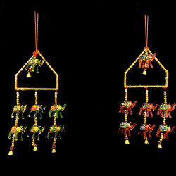 TRIANGULO DE ELFANTES DE RESINA