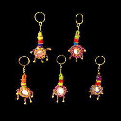 LLAVERO ESPEJO CHICO CON CASCABEL