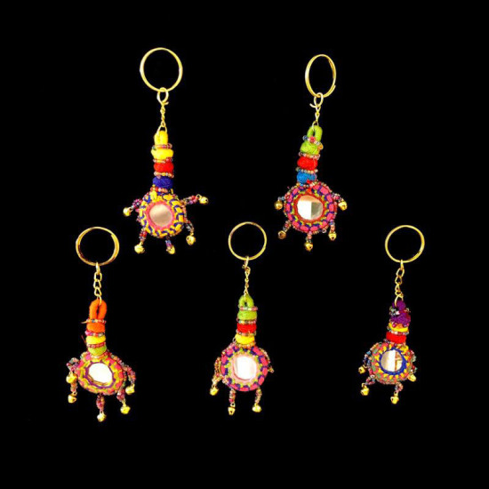 LLAVERO ESPEJO CHICO CON CASCABEL