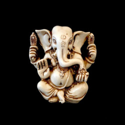 GANESHA BLANCA SIN CORONA 10CM 'SM05'