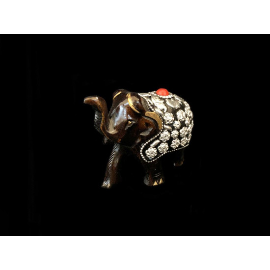 ELEFANTE NEGRO DE MADERA MEDIANO 'EN17'