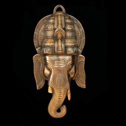 MASCARA GANESHA DE BRONCE NRO 5