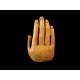 BUDA MANO SIMIL MADERA 17CM '1820'