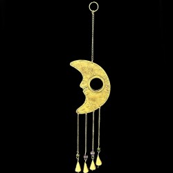 COLGANTE LUNA CON ESPEJO DORADO 'RD104'
