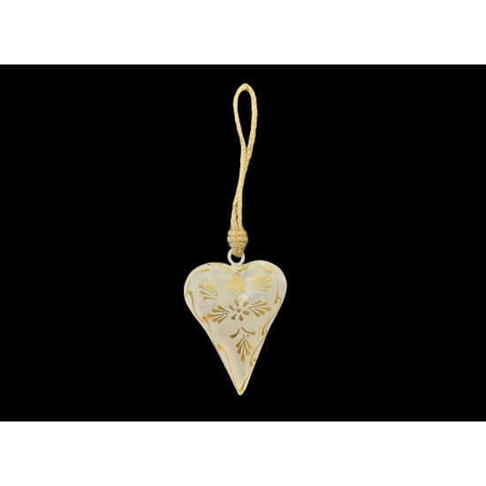 COLGANTE CORAZON BLANCO '18816 W'