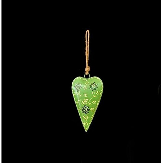 COLGANTE CORAZON VERDE '18796 G A'