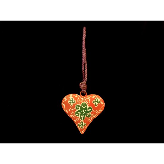 COLGANTE CORAZON NARANJA '17699'