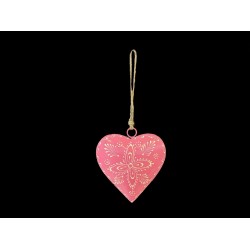 COLGANTE CORAZON ROSA '20523 P'