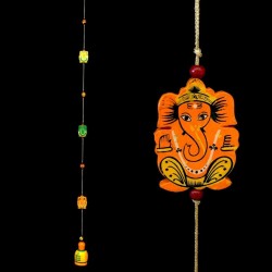 TIRA DE MADERA GANESHA+CAMPANA '1804'