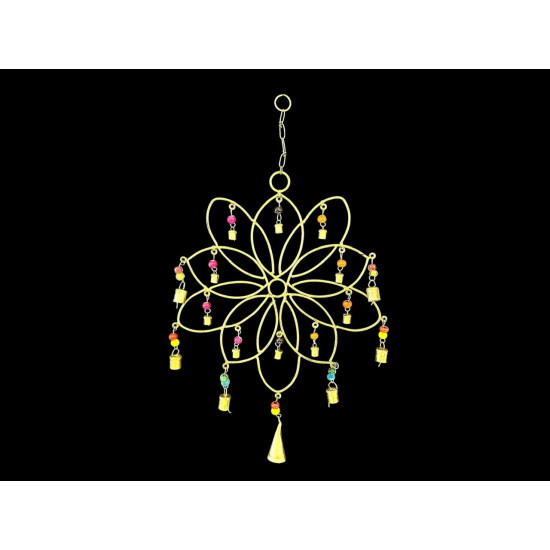 COLGANTE FLOR DE LOTO DORADO 'RD78'