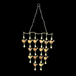 COLGANTE LLUVIA DE PAJARITOS COBRE 'RD09'