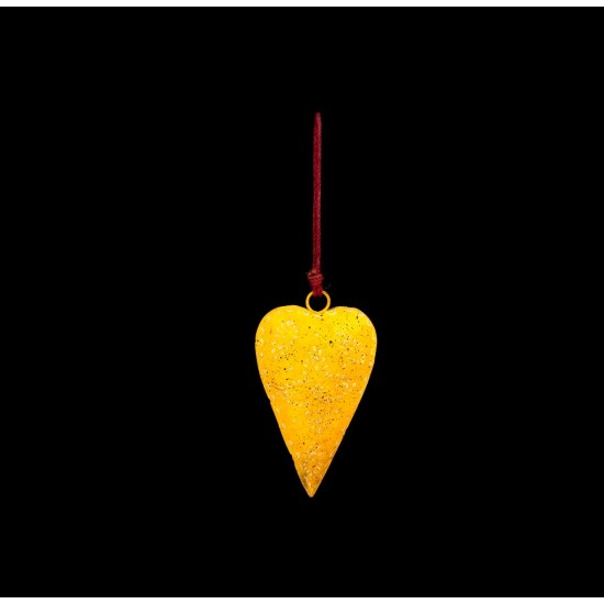 COLGANTE CORAZON AMARILLO '18796 Y B'
