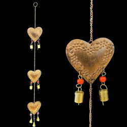 TIRA CORAZON CALADO GRANDE X3 COBRE 'RD135'