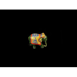 ELEFANTE DE MADERA PINTADO CHICO 'SM232'