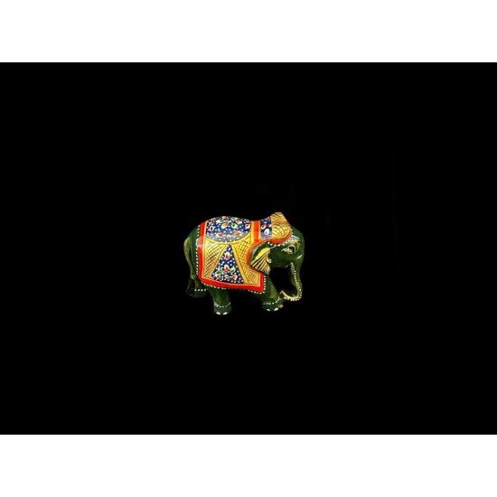 ELEFANTE DE MADERA PINTADO CHICO 'SM232'